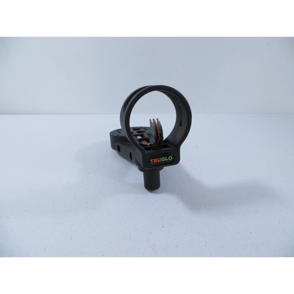 TruGlo 3 Pin Black Fiber Optic Archery Bow Sight No‎ Mounting Screws